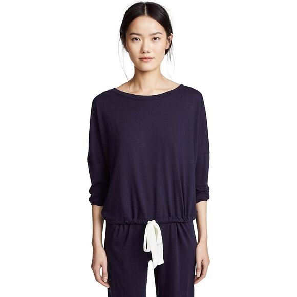Eberjey Women's Heather Slouchy Pajama Top - Picture 1 of 4